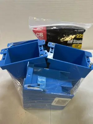 4 outlet shells and NM staples