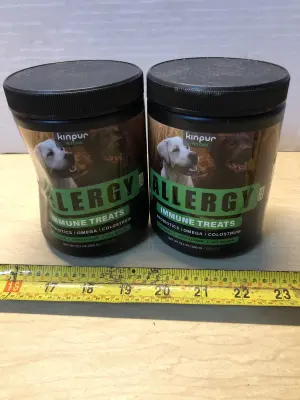 2 tubs 180 chews each allergy immune exp:4/26