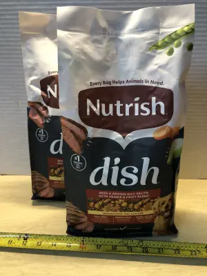 2 bags 3.75lb nutrish dish dog food exp:5/24/26