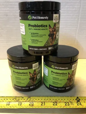 3 tubs 90 chews each probiotics gut and immune health exp:4/16/26