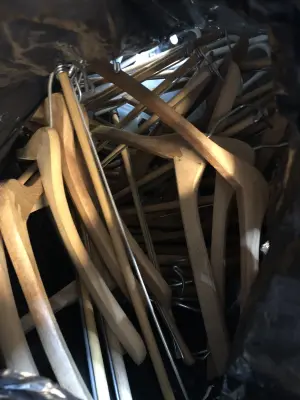 Bag of hangers some wooden