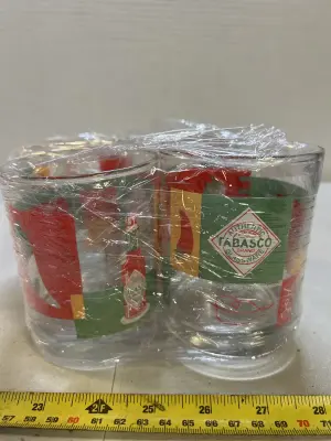 4 glass tobasco cups