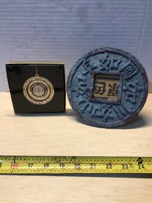 Picture frame and navy ornament