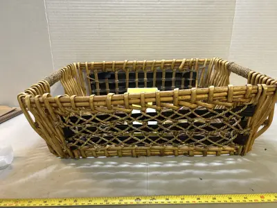 basket and unused note pad