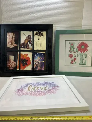 wall decor and photo frame