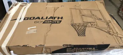60” Goaliath ignite adjustable baseball hoop as is