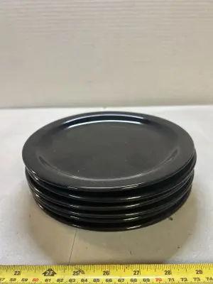 6 black tea plates