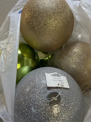 bag of XL ornaments