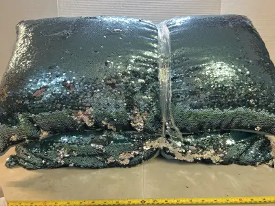 2 double sided sequin pillows