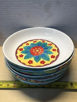 5 porcelain bowls