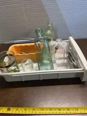 lot of glassware