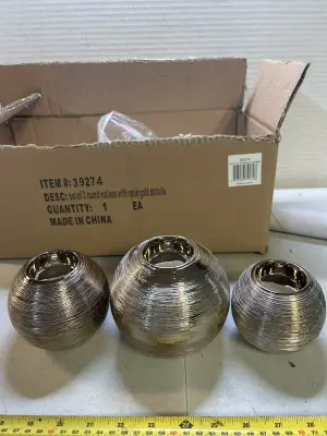 set of 3 candle holders