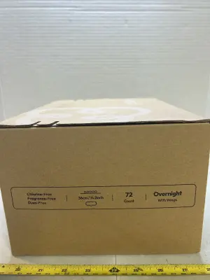 72 pads with overnight wings