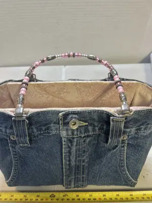 jean purse beaded handle