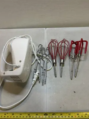 hand mixer with attachments needs cleaned