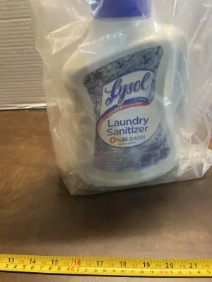 lysol laundry sanitizer zero bleach( leaking)