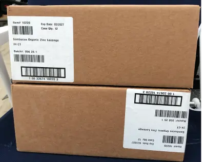 2 boxes 24 count organic zinc lozenge exp:2/2027