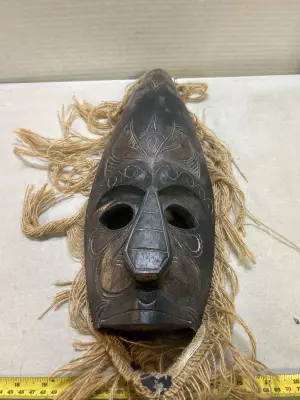 tribal mask wall decor bottom fabric needs glued