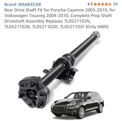 Drive shaft for Porsche cayenne 2003-2010