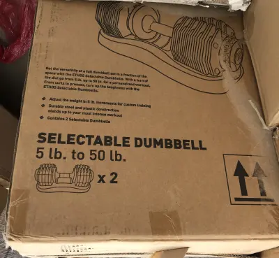 Selectable dumbbell 5-50lb