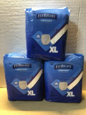 3 packs fit right underwear size XL