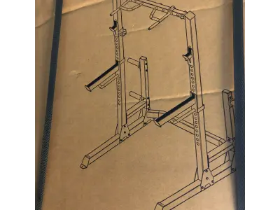 Fitness gear pro series pro half rack (it says box 1 of 2, has only have one box)