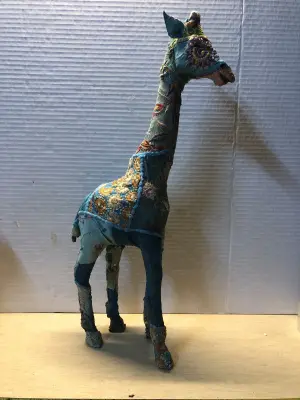 Homemade quilted giraffe