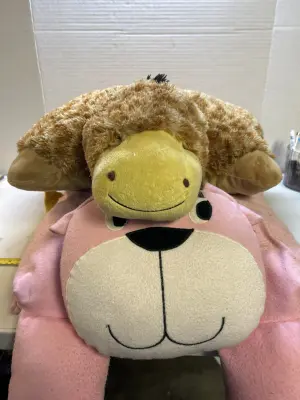 animal pillowcase and pillow pet