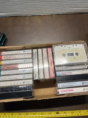 box of cassette tape tapes