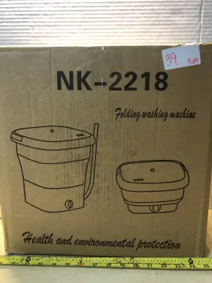 Folding washing machine