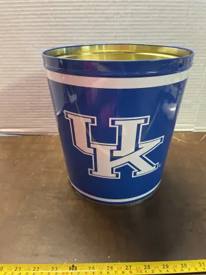 UK empty flavor popcorn tin