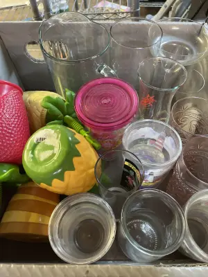crate of cups