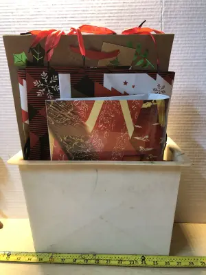 Lot of Christmas bags and boxes
