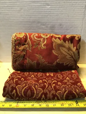 Curtain header and large pillow sham