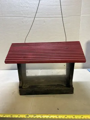 painted bird feeder