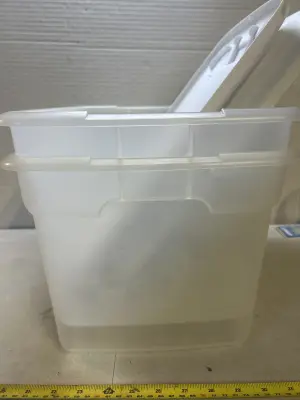 2 small storage totes