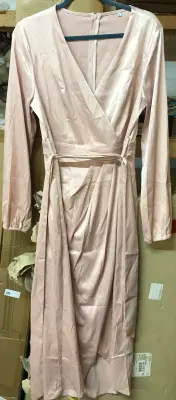 Pink dress size large has few stains