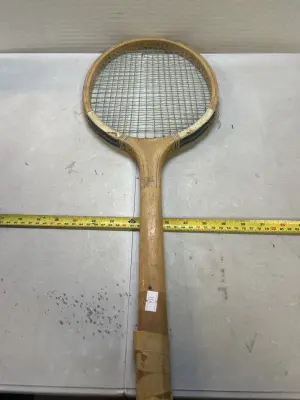 wooden racket