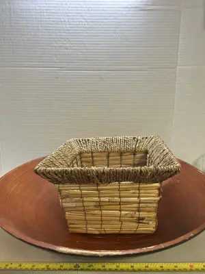 large bowl and basket