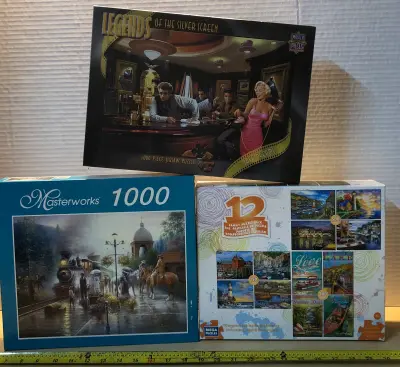 3 boxes jigsaw puzzles