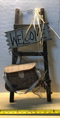 Wooden welcome decor