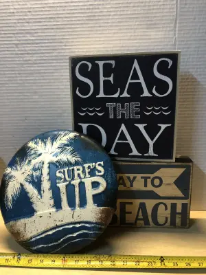 3pc beach inspired wall decor