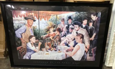 Framed image of iconic people thru film