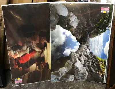 2pc 24x36 nature images