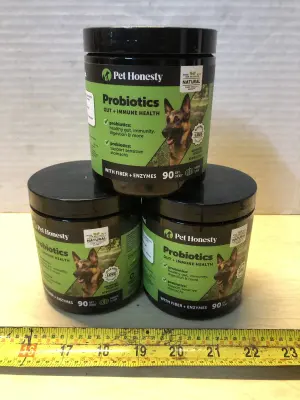 3 tubs 90 chews each probiotics gut and immune health exp:4/16/26