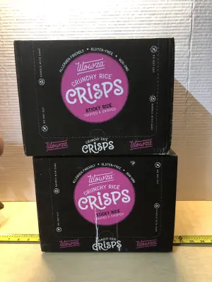 2 boxes crunchy rice crisps exp:3/27/26