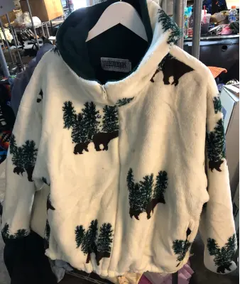 Country woods size XL fleece hooded jacket
