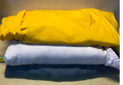 3 large pieces of fabric