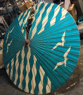 Paper umbrella ripped