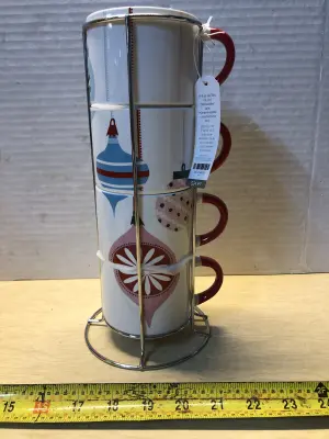 4pc stacking mugs
